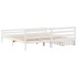 Cama sin colchón madera maciza de pino blanca 180x200