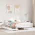 Estructura de cama sin colchón madera maciza de pino 160x200