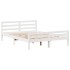 Estructura de cama sin colchón madera maciza de pino 160x200