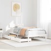 Estructura cama sin colchón madera maciza pino blanca 100x200cm
