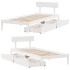 Estructura cama sin colchón madera maciza pino blanca