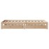 Estructura de cama con cajones madera maciza pino 75x190