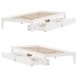 Estructura cama con cajones madera maciza pino blanco