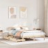 Estructura de cama sin colchón madera maciza de pino 160x200