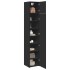 Armario estrecho madera de ingeniería negro 40x42,5x225