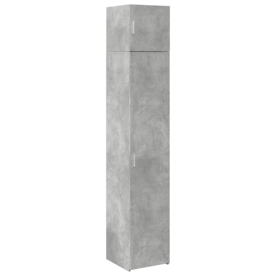 Armario estrecho madera ingeniería gris hormigón 40x42,5x225