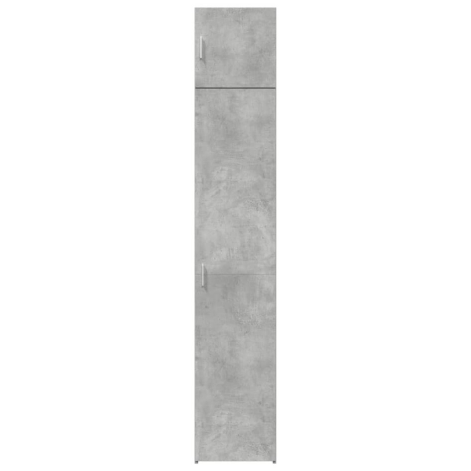Armario estrecho madera ingeniería gris hormigón 40x42,5x225