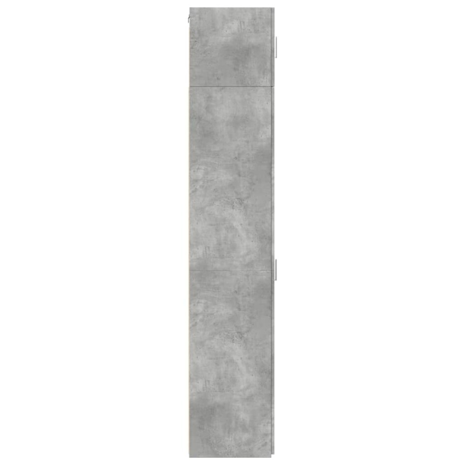 Armario estrecho madera ingeniería gris hormigón 40x42,5x225