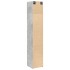 Armario estrecho madera ingeniería gris hormigón 40x42,5x225