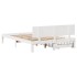 Estructura de cama con cajones madera de pino blanca 140x200