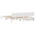 Estructura de cama cajones madera maciza pino blanco 180x200