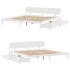 Estructura de cama cajones madera maciza pino blanco 180x200
