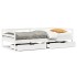 Sofá cama con cajones madera maciza de pino blanco 90x200