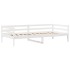 Sofá cama con cajones madera maciza de pino blanco 90x200