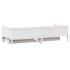 Sofá cama con cajones madera maciza de pino blanca 90x190