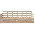 Sofá cama con cajones madera maciza de pino 90x200