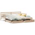 Sofá cama nido con cajones sin colchón 80x200