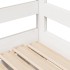 Sofá cama nido con cajones sin colchón blanco 80x200
