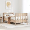Estructura de cama sin colchón madera maciza de pino 100x200 cm
