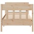 Estructura de cama sin colchón madera maciza de pino 100x200