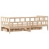 Sofá cama con cajones madera maciza de pino 90x200