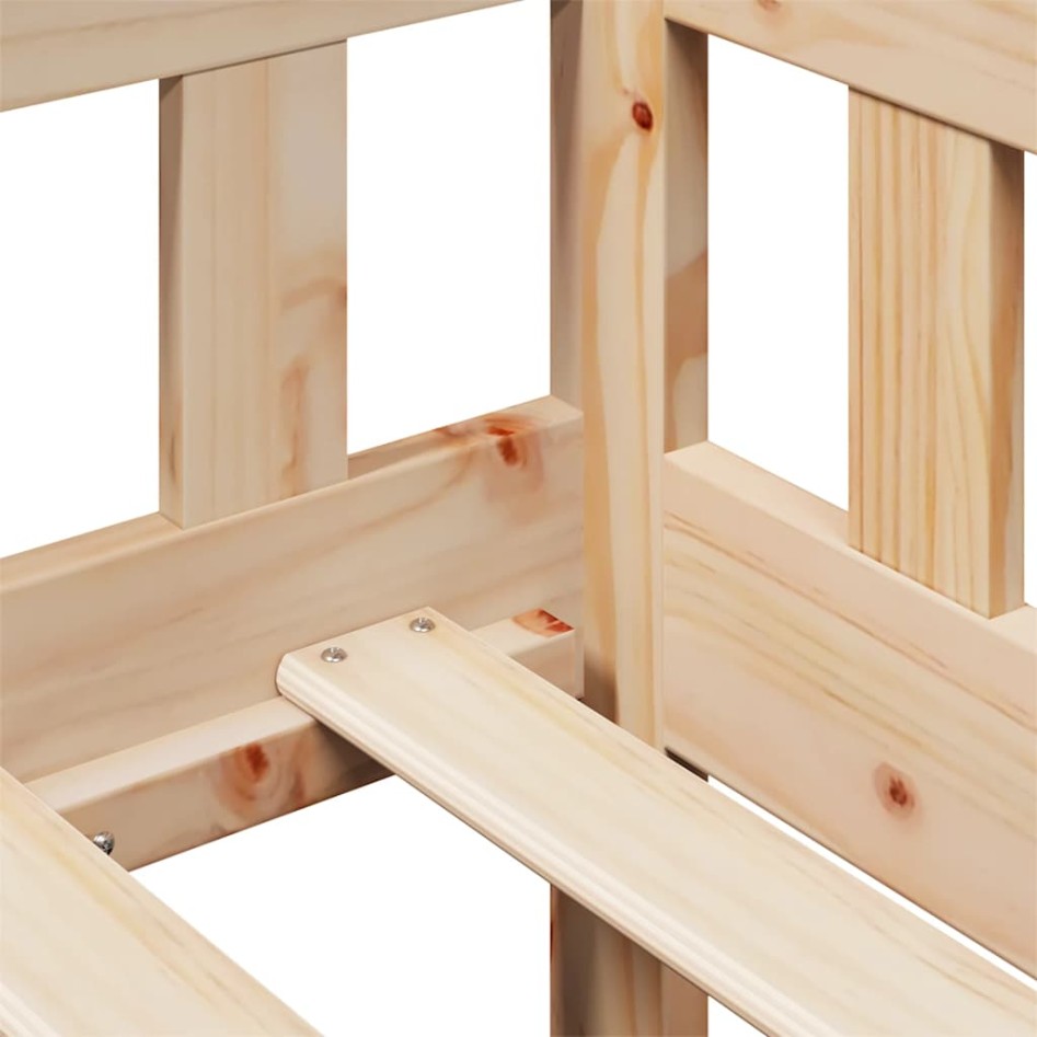 Sofá cama con cajones madera maciza de pino 90x200