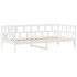 Sofá cama con cajones madera maciza de pino blanca 90x190