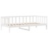 Sofá cama con cajones madera maciza de pino blanca 80x200