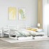 Sofá cama nido con cajones sin colchón blanco 80x200