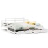 Sofá cama nido con cajones sin colchón blanco 80x200
