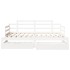 Sofá cama nido con cajones sin colchón blanco 80x200