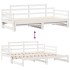 Sofá cama nido con cajones sin colchón blanco 80x200
