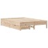Estructura de cama sin colchón madera maciza de pino 160x200