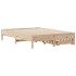 Estructura de cama sin colchón madera maciza de pino 160x200