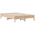 Estructura de cama sin colchón madera de pino blanca 140x200