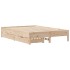 Estructura de cama sin colchón madera maciza de pino 135x190