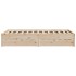 Estructura de cama sin colchón madera maciza de pino 135x190