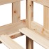 Sofá cama con cajones madera maciza de pino 80x200