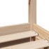 Estructura de cama sin colchón madera de pino blanco 150x200