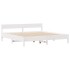 Estructura de cama sin colchón madera maciza de pino 160x200