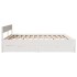 Estructura de cama sin colchón madera maciza de pino 160x200