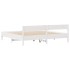 Estructura de cama sin colchón madera maciza de pino 160x200