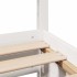 Estructura de cama sin colchón madera maciza de pino 160x200