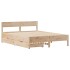 Estructura de cama sin colchón madera de pino maciza 120x200
