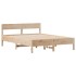 Estructura de cama sin colchón madera de pino maciza 120x200