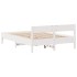 Estructura de cama sin colchón madera de pino blanco 135x190