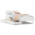 Estructura de cama sin colchón madera maciza blanca 90x190