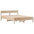 Estructura de cama sin colchón madera maciza de pino 120x190