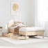 Estructura de cama sin colchón madera maciza de pino 100x200
