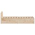 Estructura de cama sin colchón madera maciza de pino 100x200